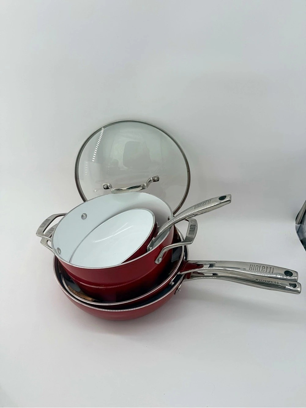 Bialetti Cookware Set Red & Silver - Picture 9 of 9